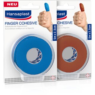 Hansaplast® Fingerverband selbsthaftend - 5 m x 2,5 cm - blau, 2,79 EUR